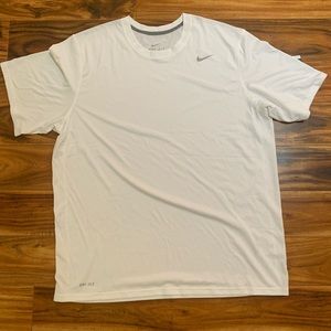 Nike white dri fit tee